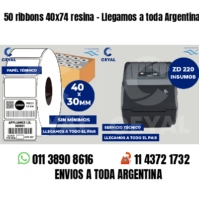 50 ribbons 40x74 resina - Llegamos a toda Argentina
