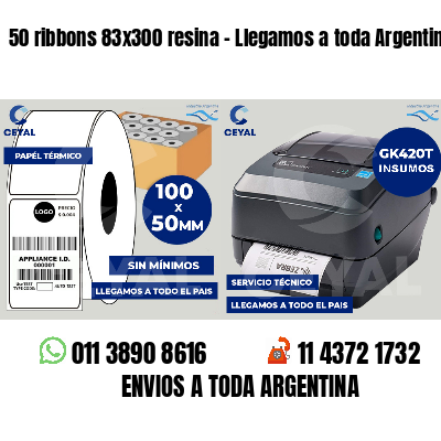 50 ribbons 83x300 resina - Llegamos a toda Argentina
