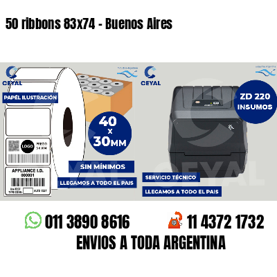 50 ribbons 83x74 - Buenos Aires