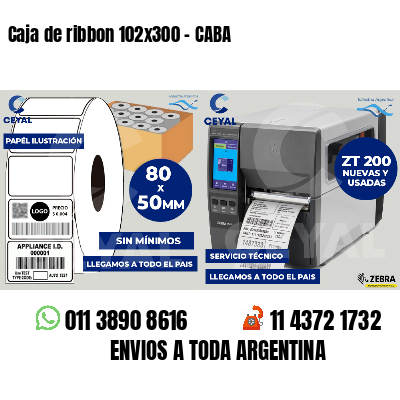 Caja de ribbon 102x300 - CABA