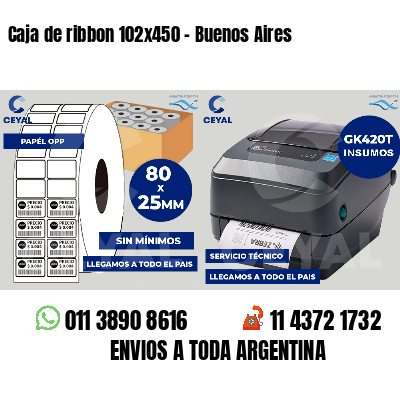 Caja de ribbon 102x450 - Buenos Aires