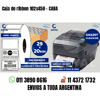 Caja de ribbon 102x450 - CABA