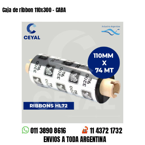 Caja de ribbon 110×300 – CABA
