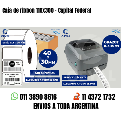 Caja de ribbon 110x300 - Capital Federal