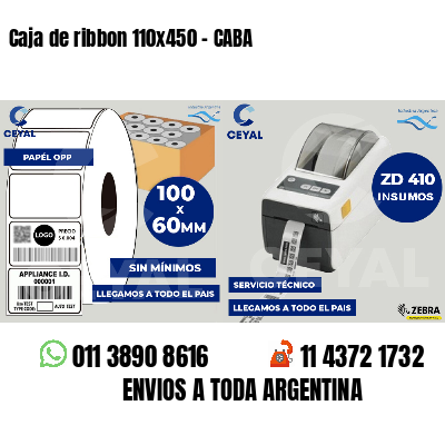 Caja de ribbon 110x450 - CABA