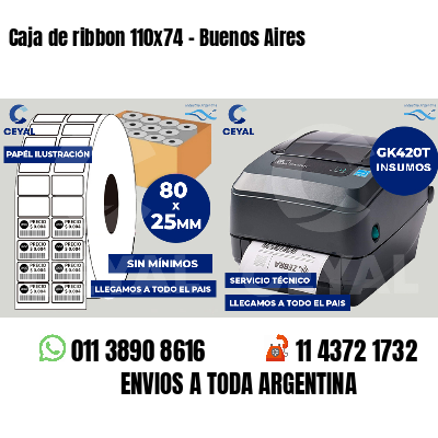Caja de ribbon 110x74 - Buenos Aires