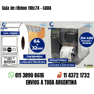 Caja de ribbon 110x74 - CABA