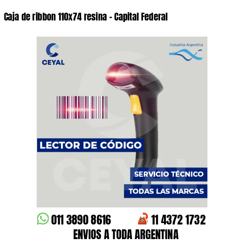 Caja de ribbon 110x74 resina - Capital Federal
