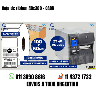 Caja de ribbon 40x300 - CABA