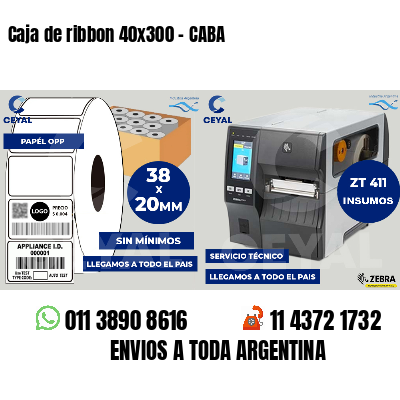 Caja de ribbon 40x300 - CABA