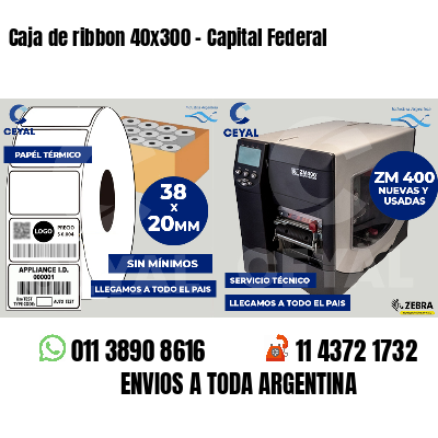 Caja de ribbon 40x300 - Capital Federal