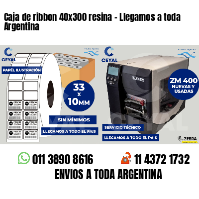 Caja de ribbon 40x300 resina - Llegamos a toda Argentina
