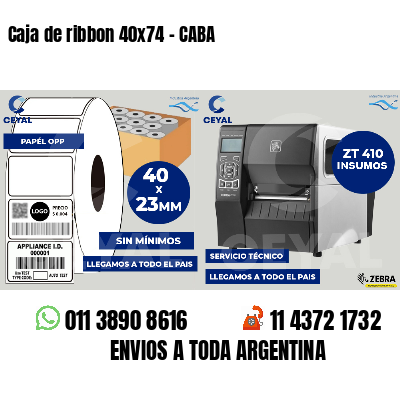 Caja de ribbon 40x74 - CABA