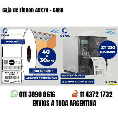 Caja de ribbon 40x74 - CABA