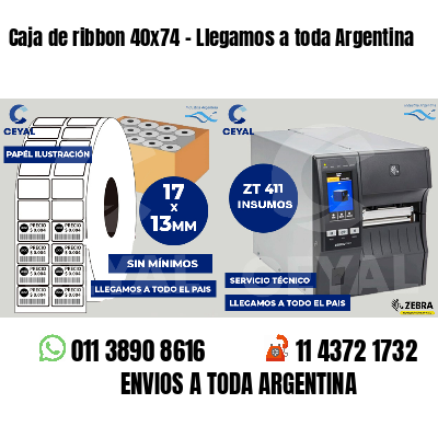 Caja de ribbon 40x74 - Llegamos a toda Argentina