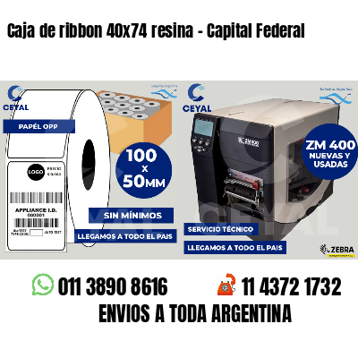 Caja de ribbon 40x74 resina - Capital Federal
