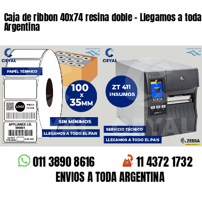 Caja de ribbon 40x74 resina doble - Llegamos a toda Argentina