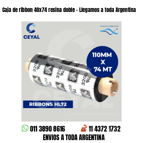 Caja de ribbon 40×74 resina doble – Llegamos a toda Argentina