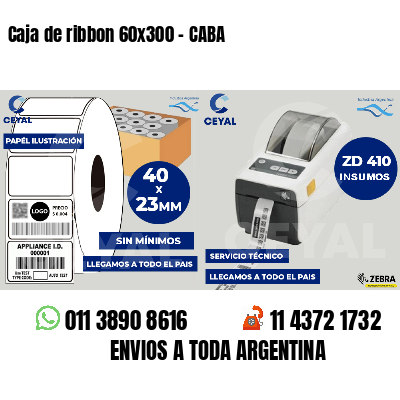 Caja de ribbon 60x300 - CABA