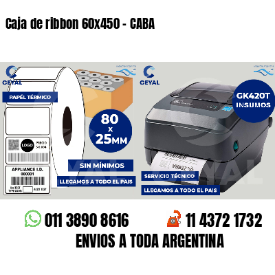 Caja de ribbon 60x450 - CABA