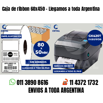 Caja de ribbon 60x450 - Llegamos a toda Argentina