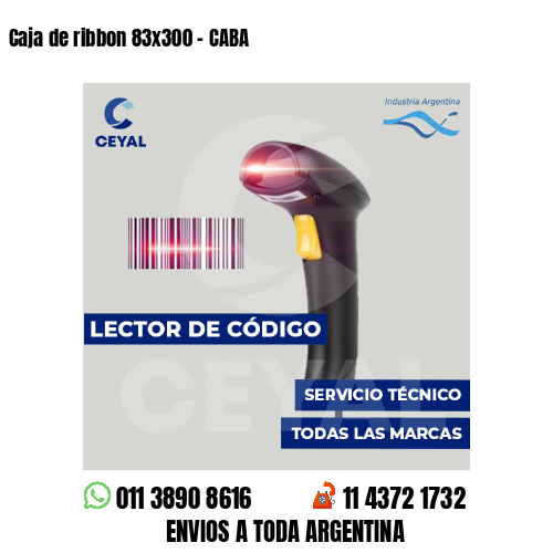 Caja de ribbon 83x300 - CABA