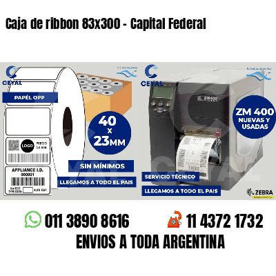 Caja de ribbon 83x300 - Capital Federal