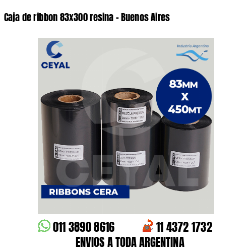 Caja de ribbon 83×300 resina – Buenos Aires