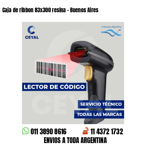 Caja de ribbon 83x300 resina - Buenos Aires