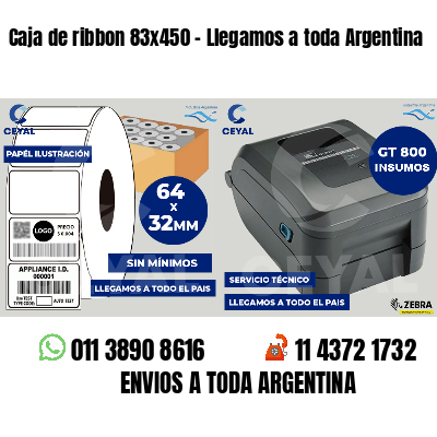 Caja de ribbon 83x450 - Llegamos a toda Argentina