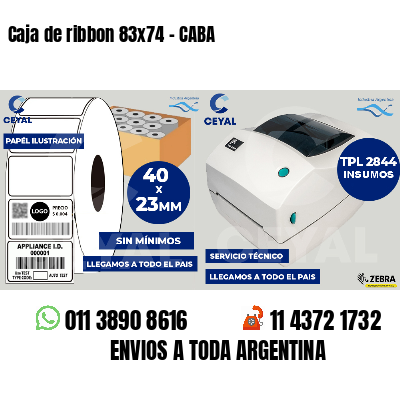 Caja de ribbon 83x74 - CABA