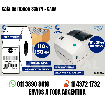 Caja de ribbon 83x74 - CABA