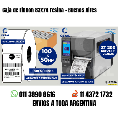 Caja de ribbon 83x74 resina - Buenos Aires