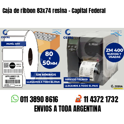 Caja de ribbon 83x74 resina - Capital Federal