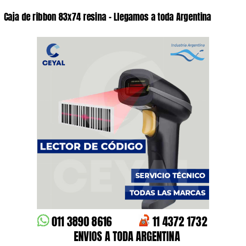Caja de ribbon 83x74 resina - Llegamos a toda Argentina