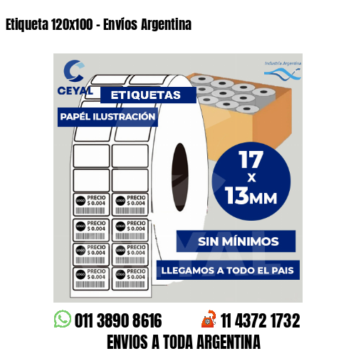 Etiqueta 120×100 – Envíos Argentina