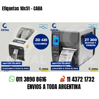 Etiquetas 10x51 - CABA