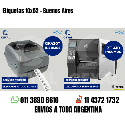 Etiquetas 10x52 - Buenos Aires