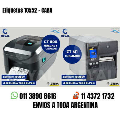 Etiquetas 10x52 - CABA