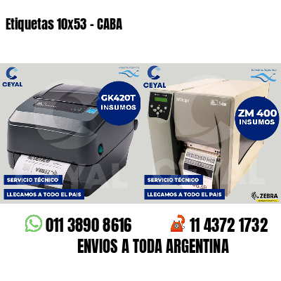 Etiquetas 10x53 - CABA