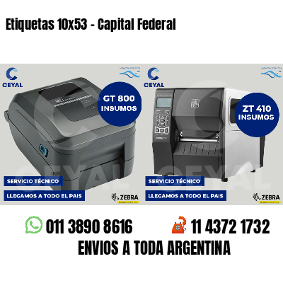 Etiquetas 10x53 - Capital Federal