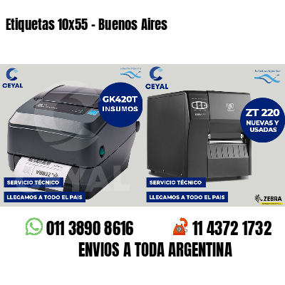 Etiquetas 10x55 - Buenos Aires