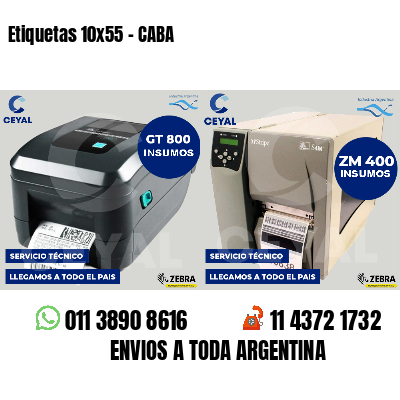 Etiquetas 10x55 - CABA