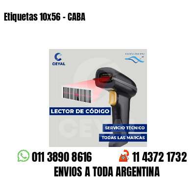 Etiquetas 10x56 - CABA