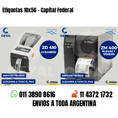 Etiquetas 10x56 - Capital Federal