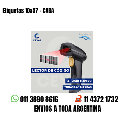 Etiquetas 10x57 - CABA