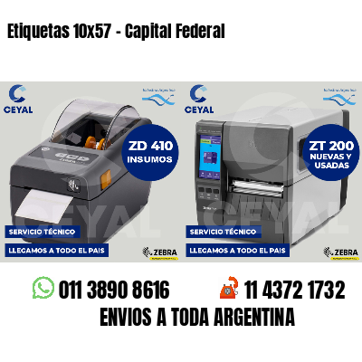 Etiquetas 10x57 - Capital Federal