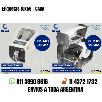 Etiquetas 10x59 - CABA