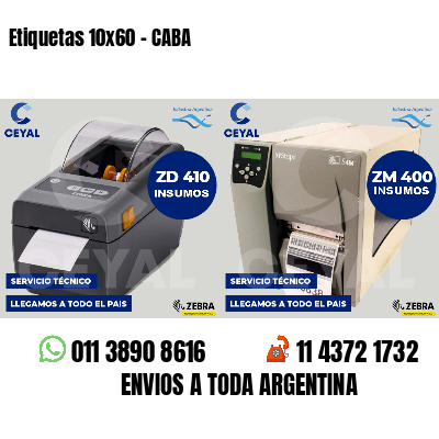 Etiquetas 10x60 - CABA