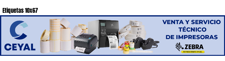 Etiquetas 10x67